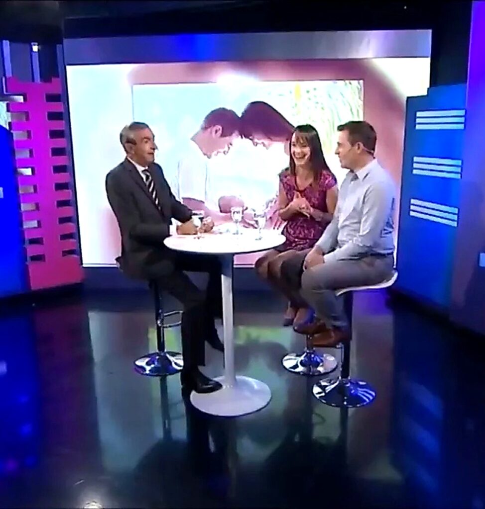 En el estudio de TN con Nelson Castro en sus entrevistas sobre gestación subrogada